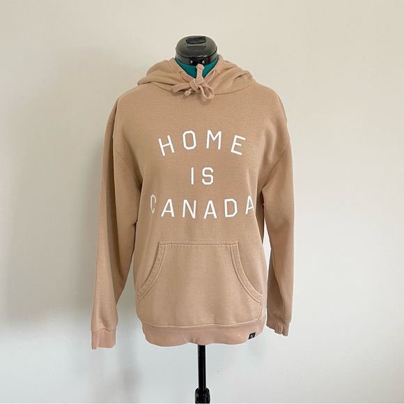 Peace Collective Tops - 3/$20 Home is Canada Tan Caramel Hoodie